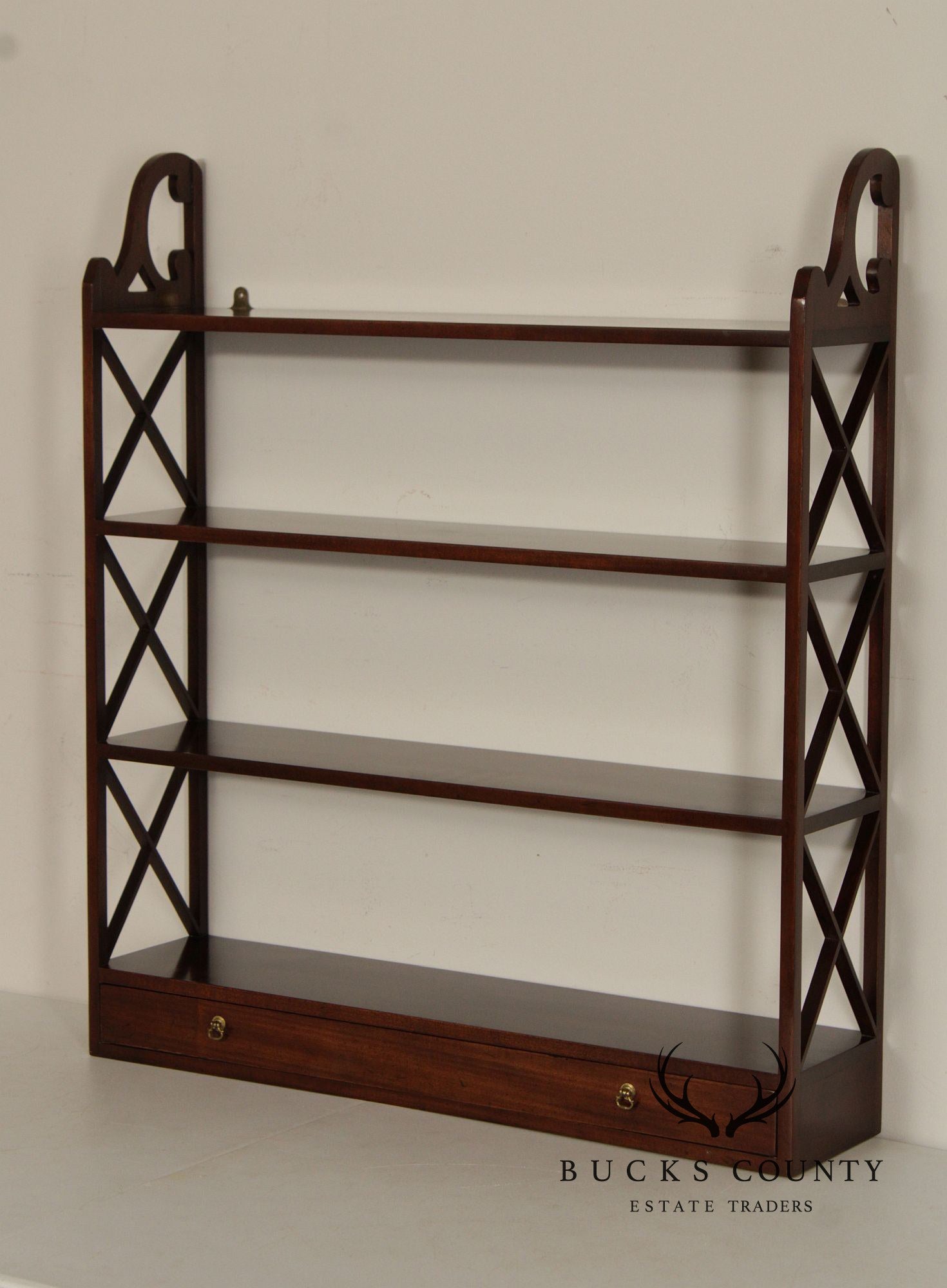 Kittinger Williamsburg Adaptation Mahogany Wall Shelf