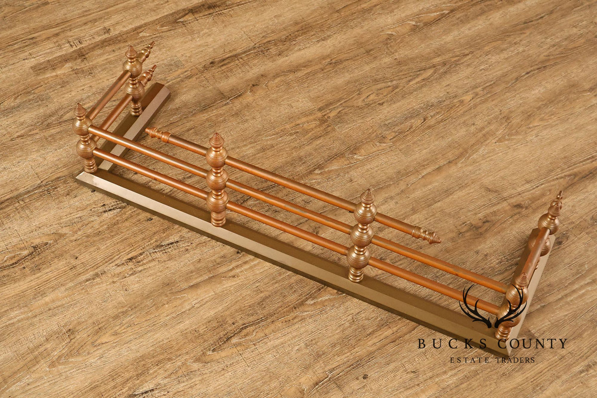 Traditional Brass Tone Fireplace Fender