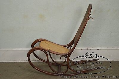 Thonet Vintage Antique Bentwood Rocker Rocking Chair