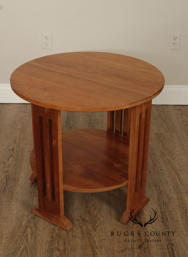 Stickley Mission Collection Cherry Round End Table