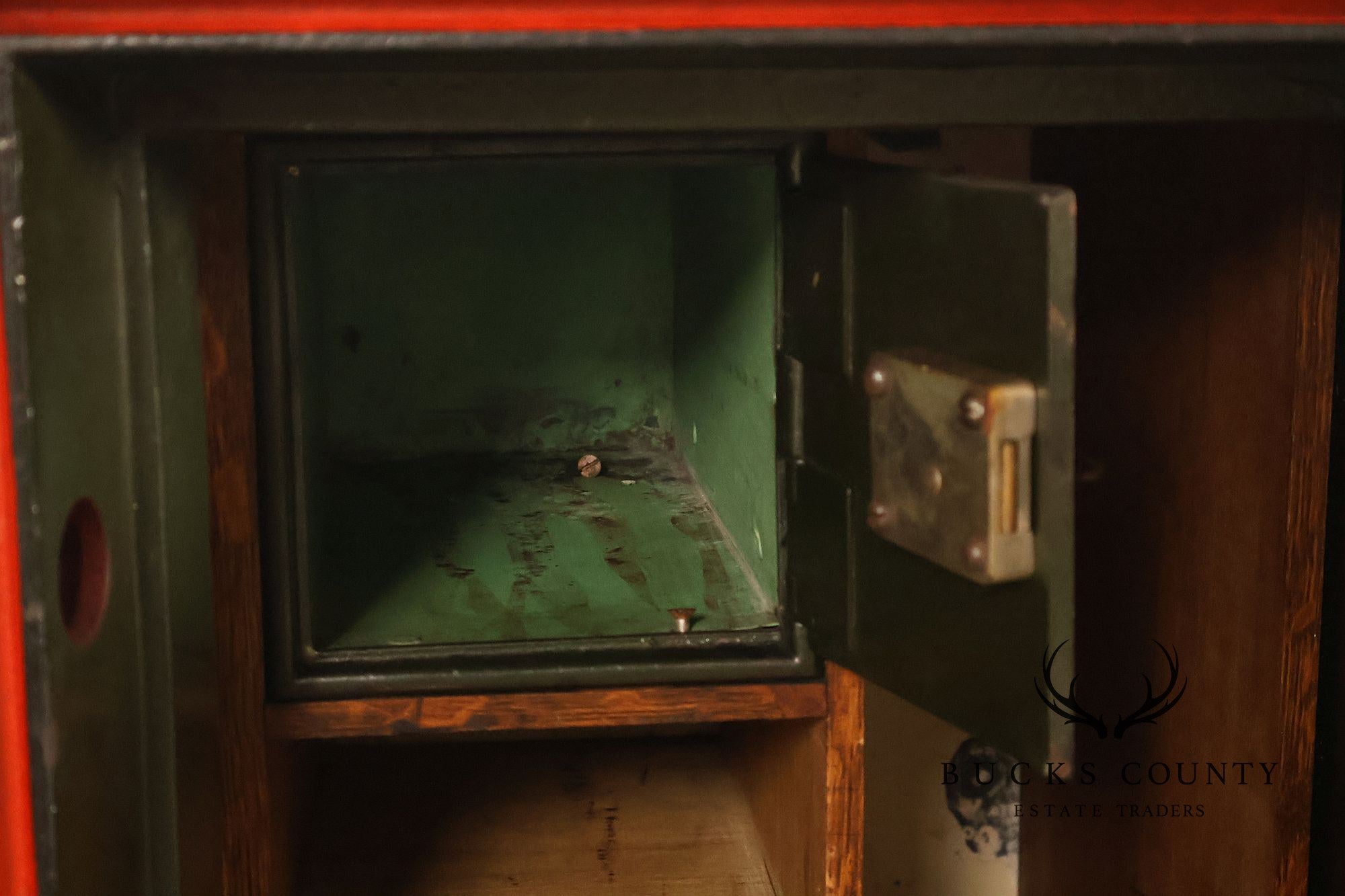 Antique Hall's Safe Company Iron Safe On Casters