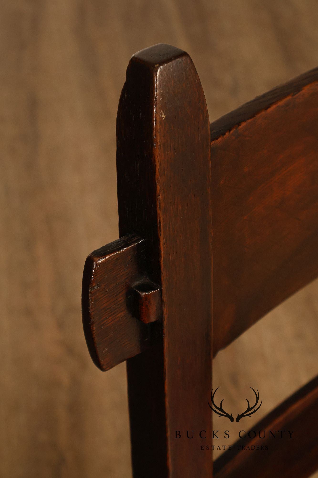 Gustav Stickley Antique Oak Rabbit Ear #1291 Dining Chair