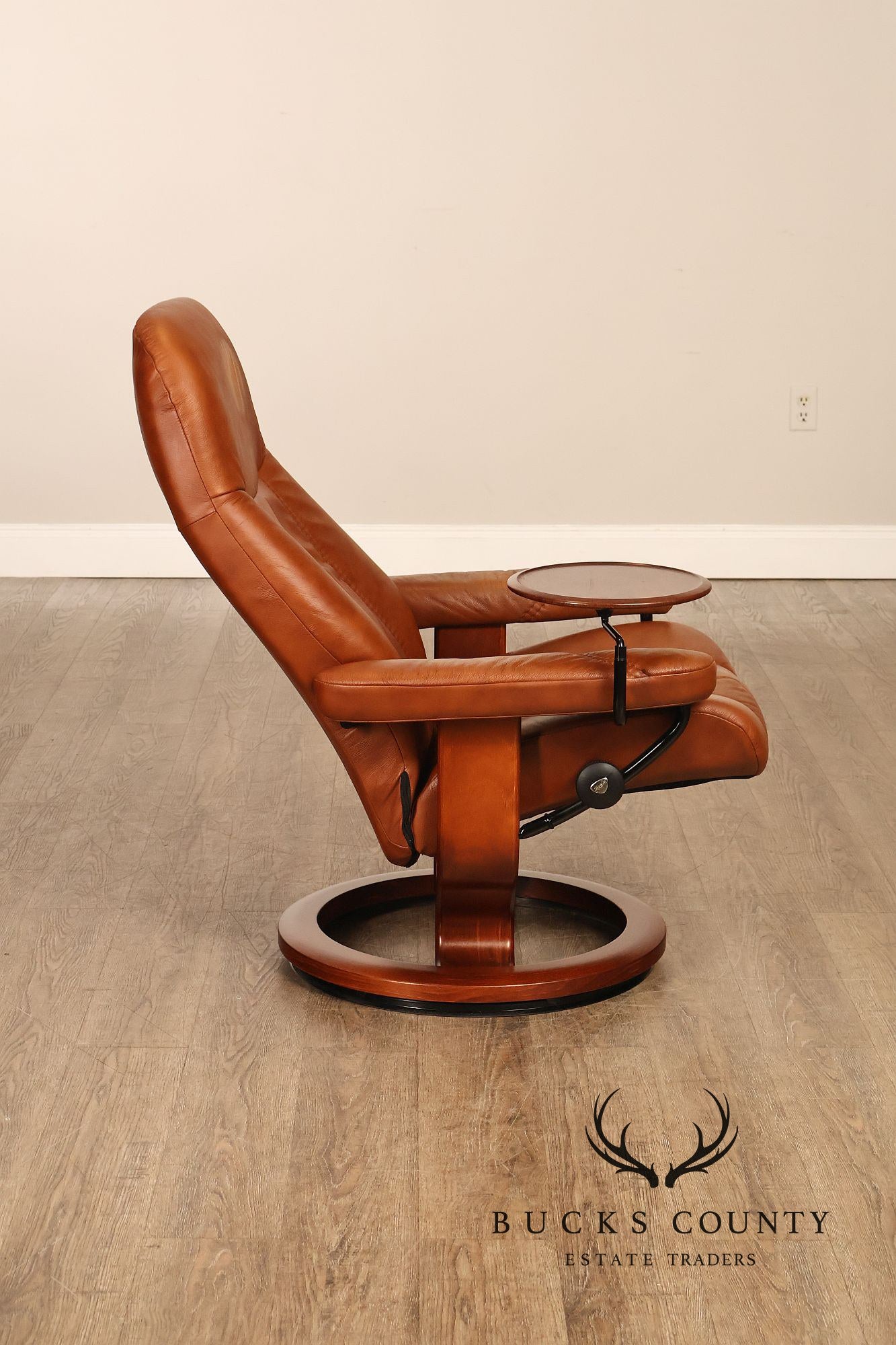 Ekornes Stressless Leather Recliner Chair And Ottoman