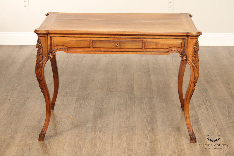 Antique French Walnut Louis XV Style Writing Desk