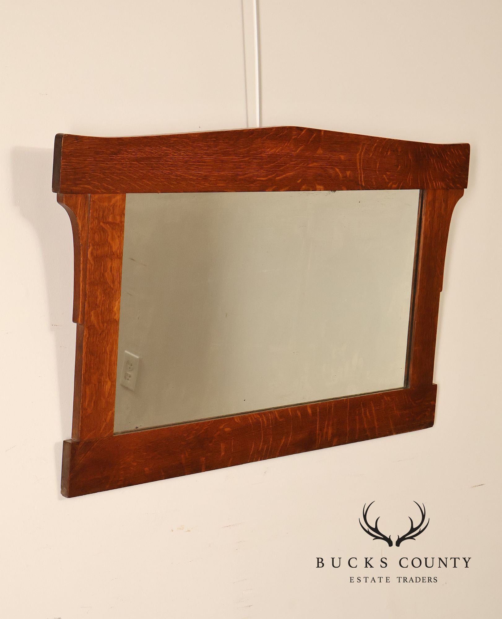 L. & J.G. Stickley Arts And Crafts Oak Wall Mirror