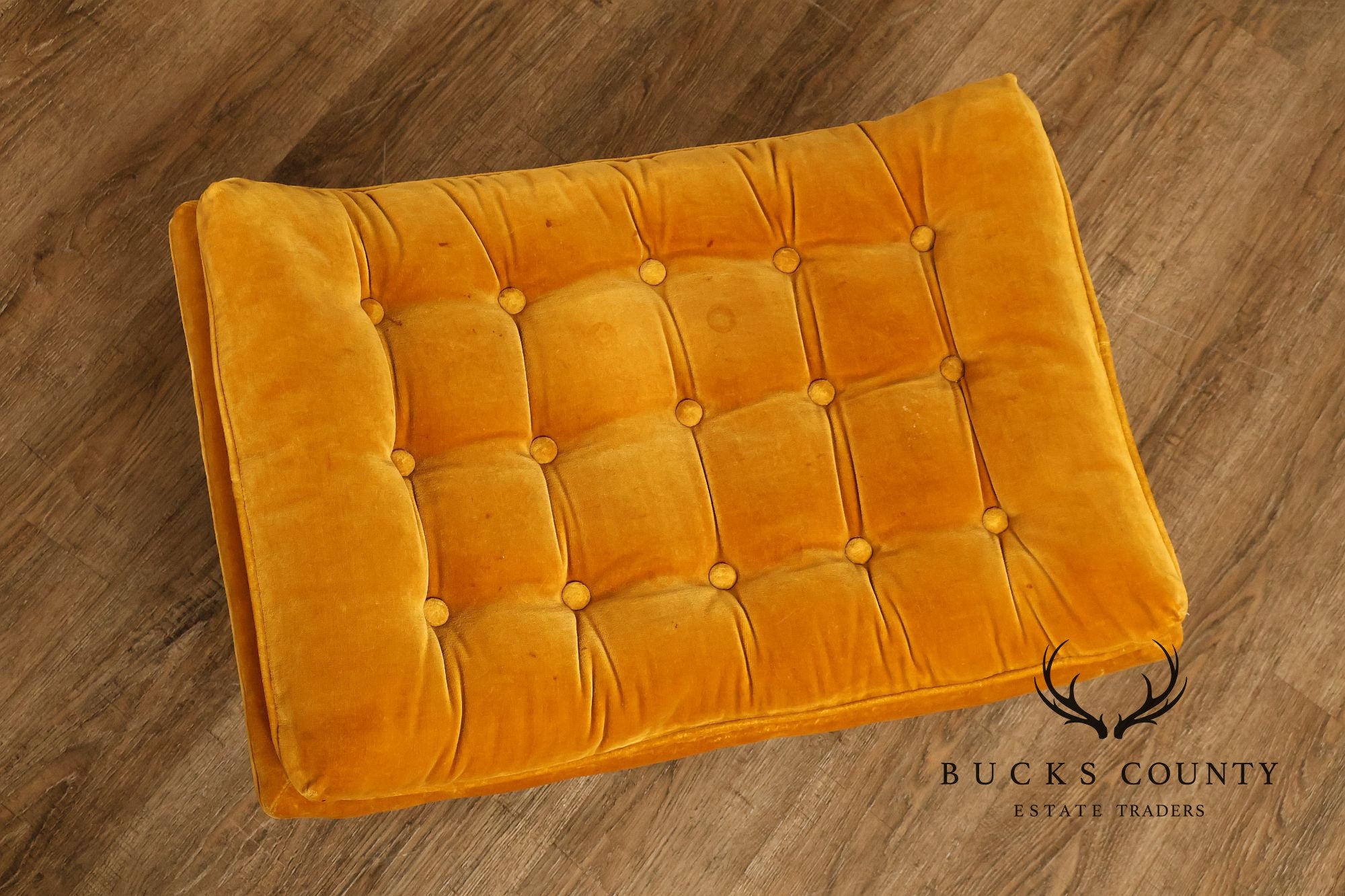 Mid Century Modern Tufted Lounge Chair and Ottoman