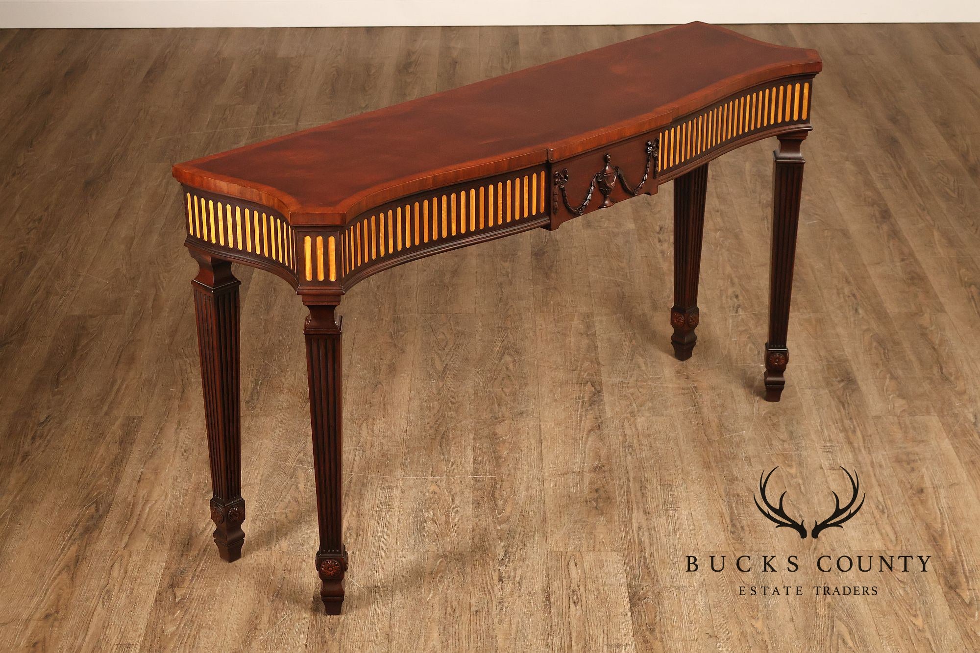 Henkel Harris Federal Style Mahogany Console Table