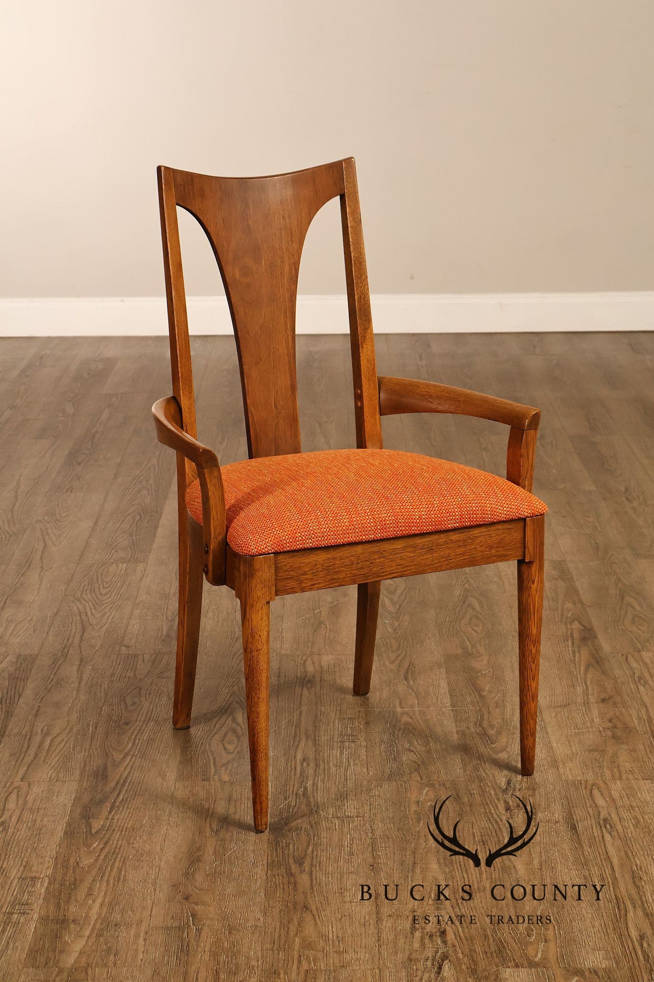 Broyhill 'Brasilia' Mid Century Modern Set of Four Walnut Dining Chairs