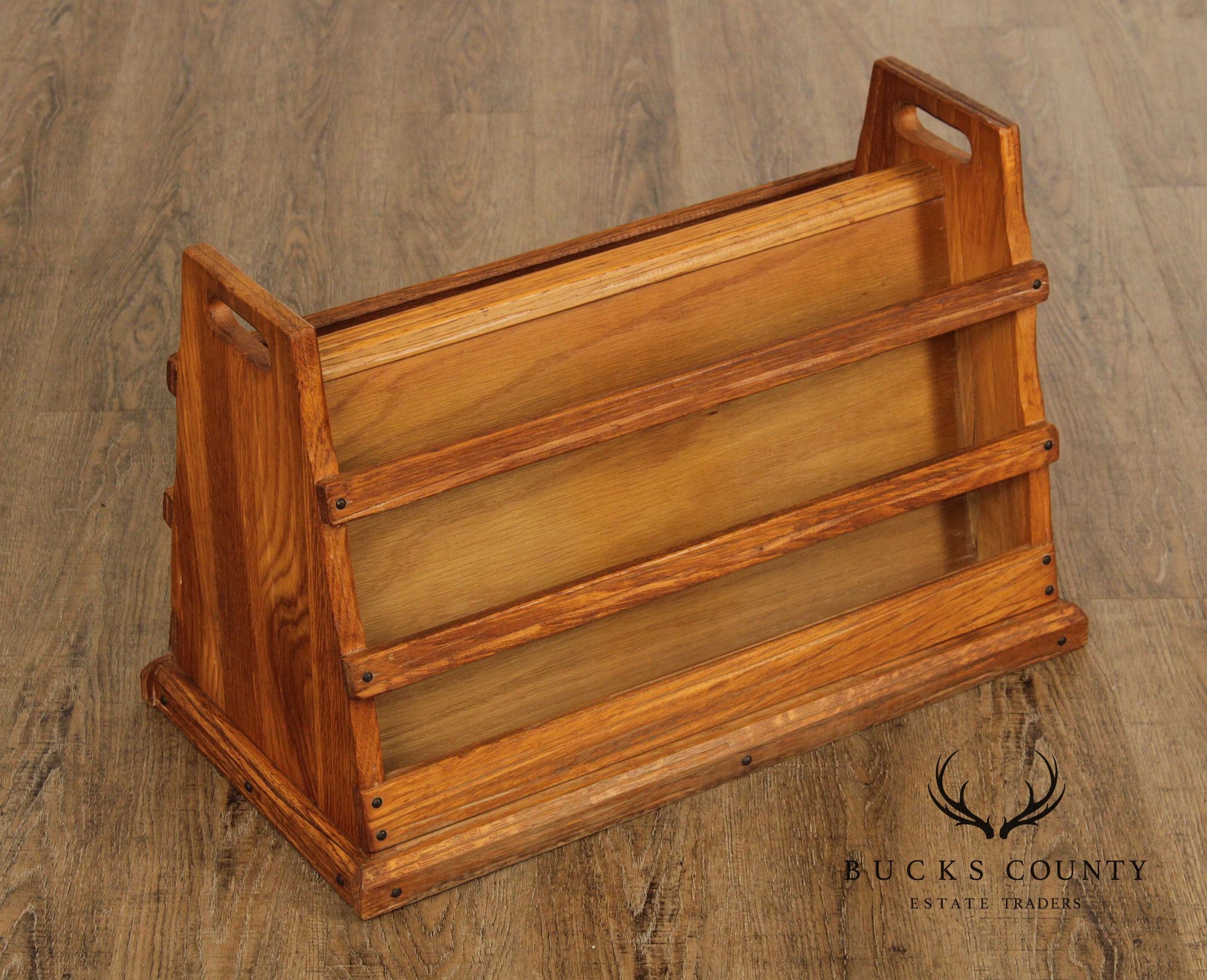 Brandt Ranch Oak Vintage Magazine Stand