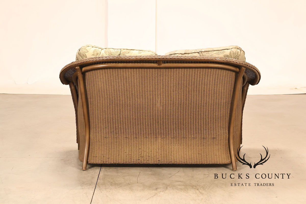 Lloyd Flanders Reflections All-Weather Lloyd Loom Wicker Loveseat