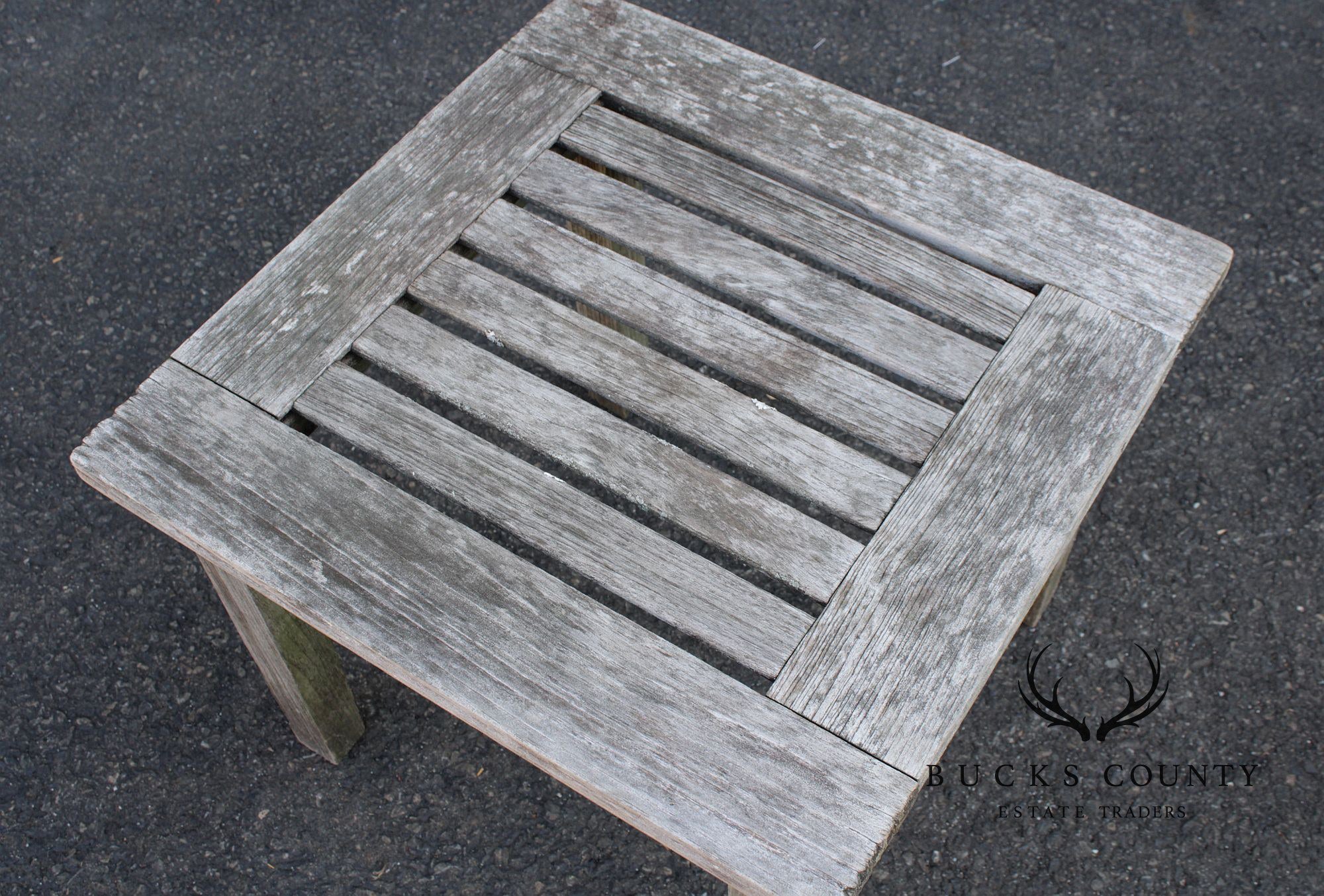 Smith & Hawken Teak Patio End Table