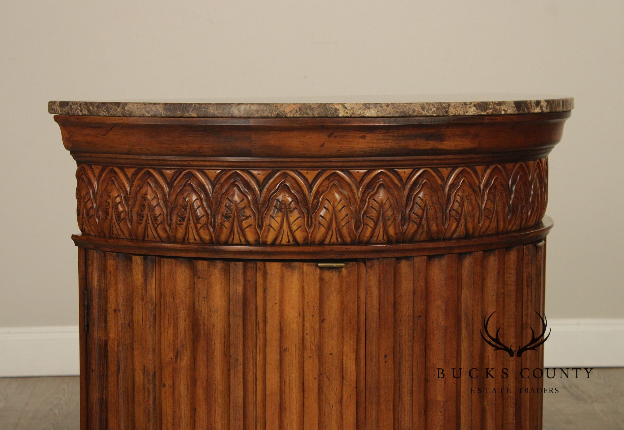 Century Furniture 'Venice Collection' Pair of Marble Top Consoles