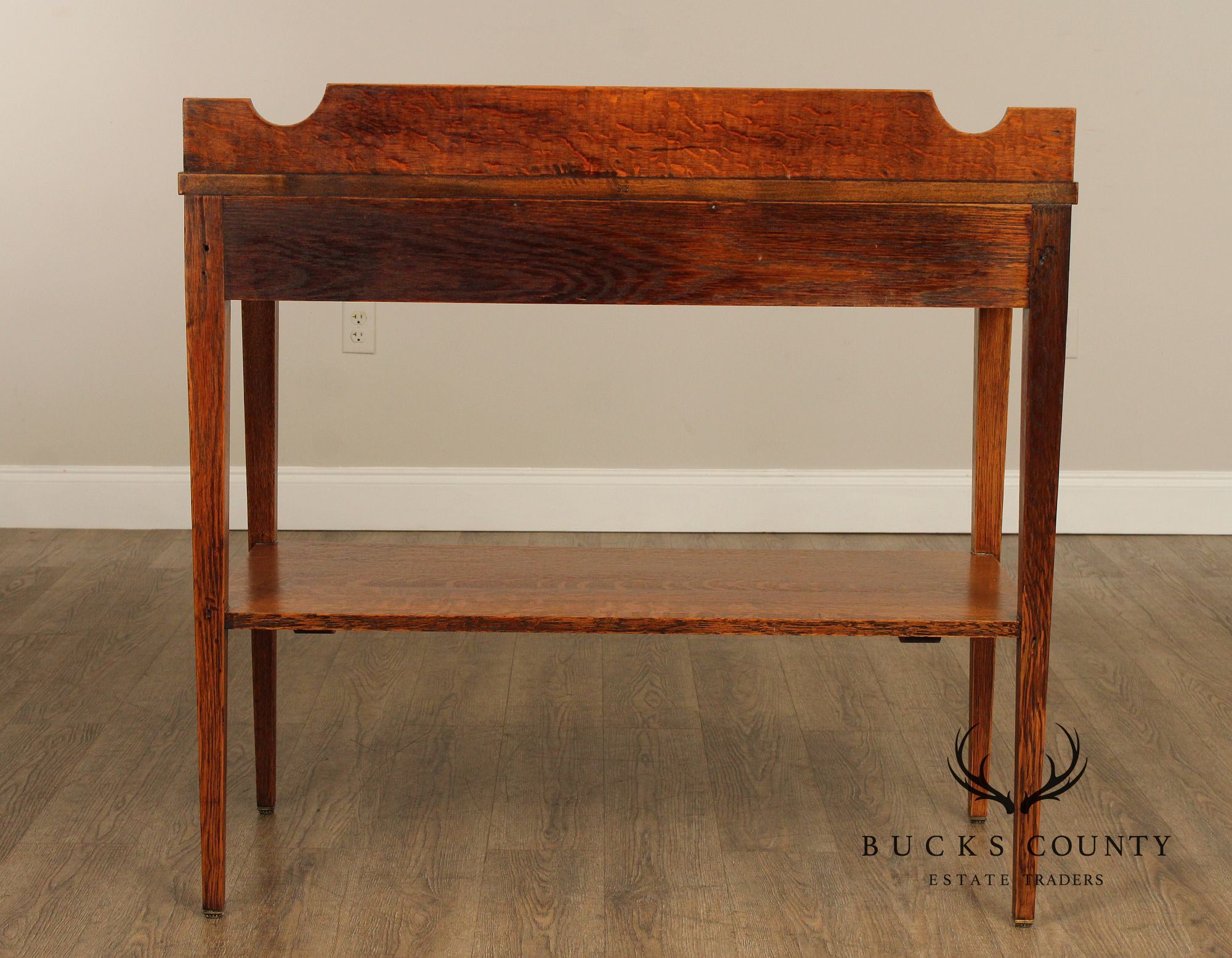 Antique Oak Two Tier Server Sideboard