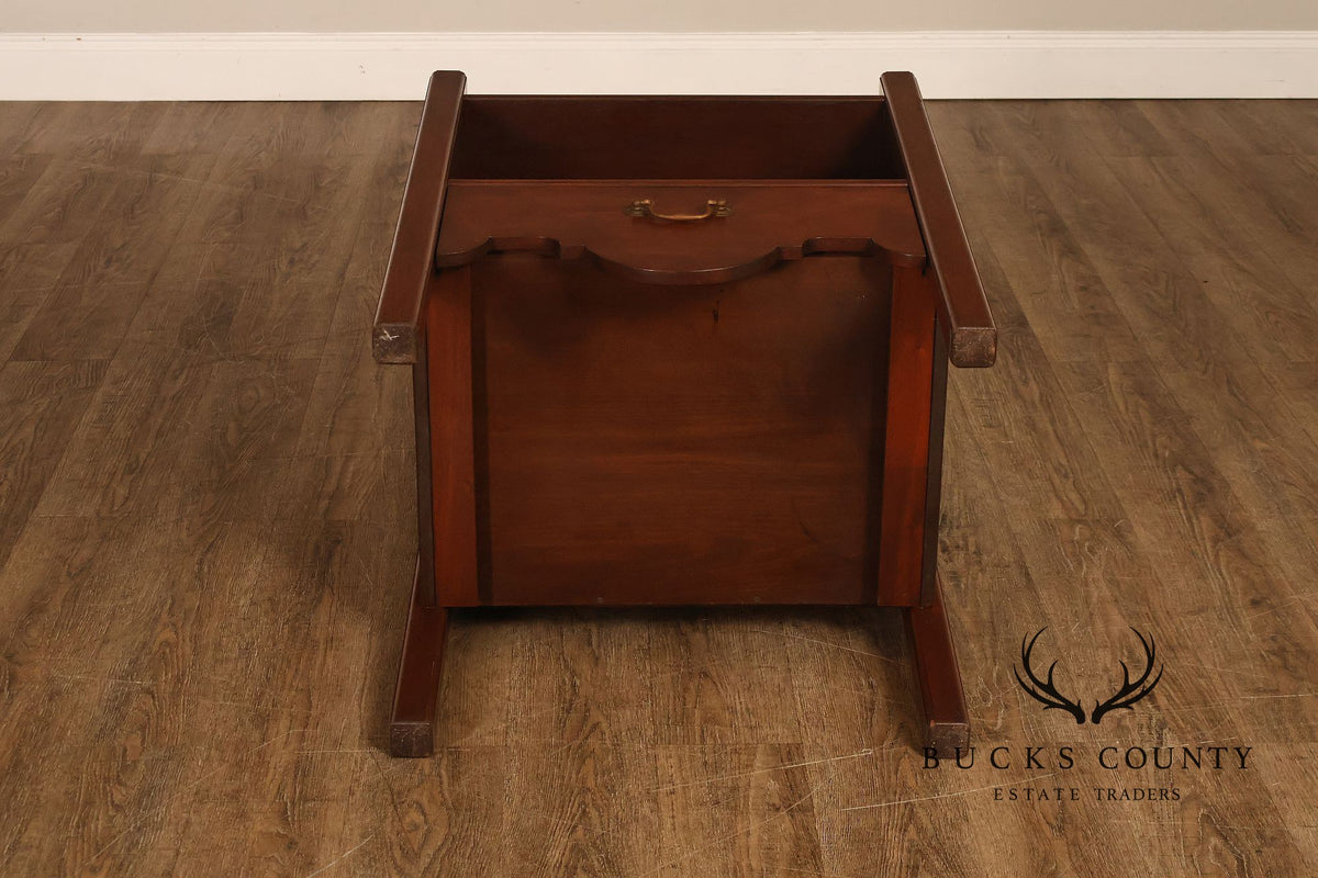 Custom Made Traditional One-Drawer Bedside Nightstand By Mark A. Krebs