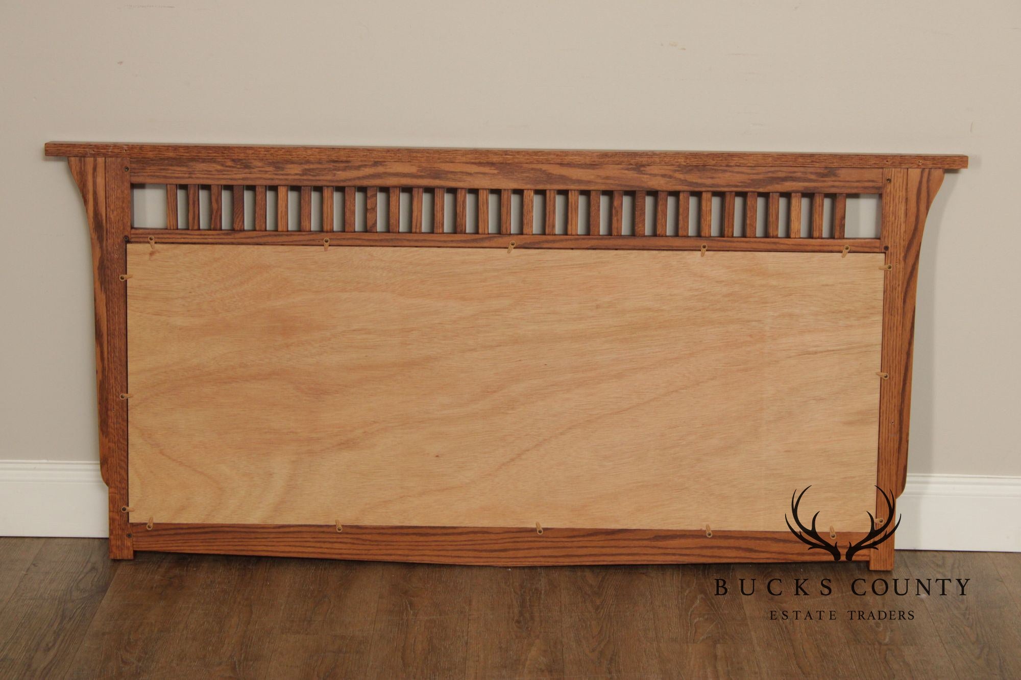 Mission Style Oak Mantel Mirror