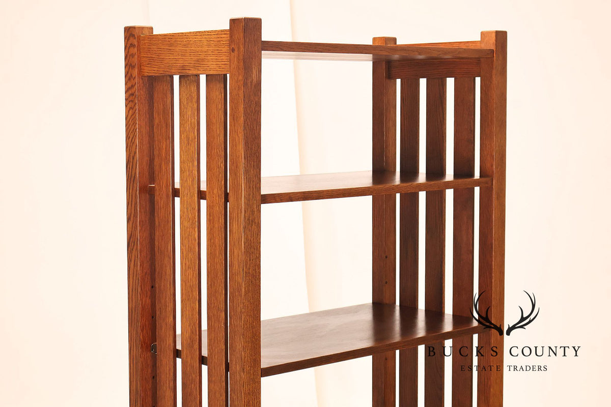 Stickley Mission Collection Oak Open Bookcase