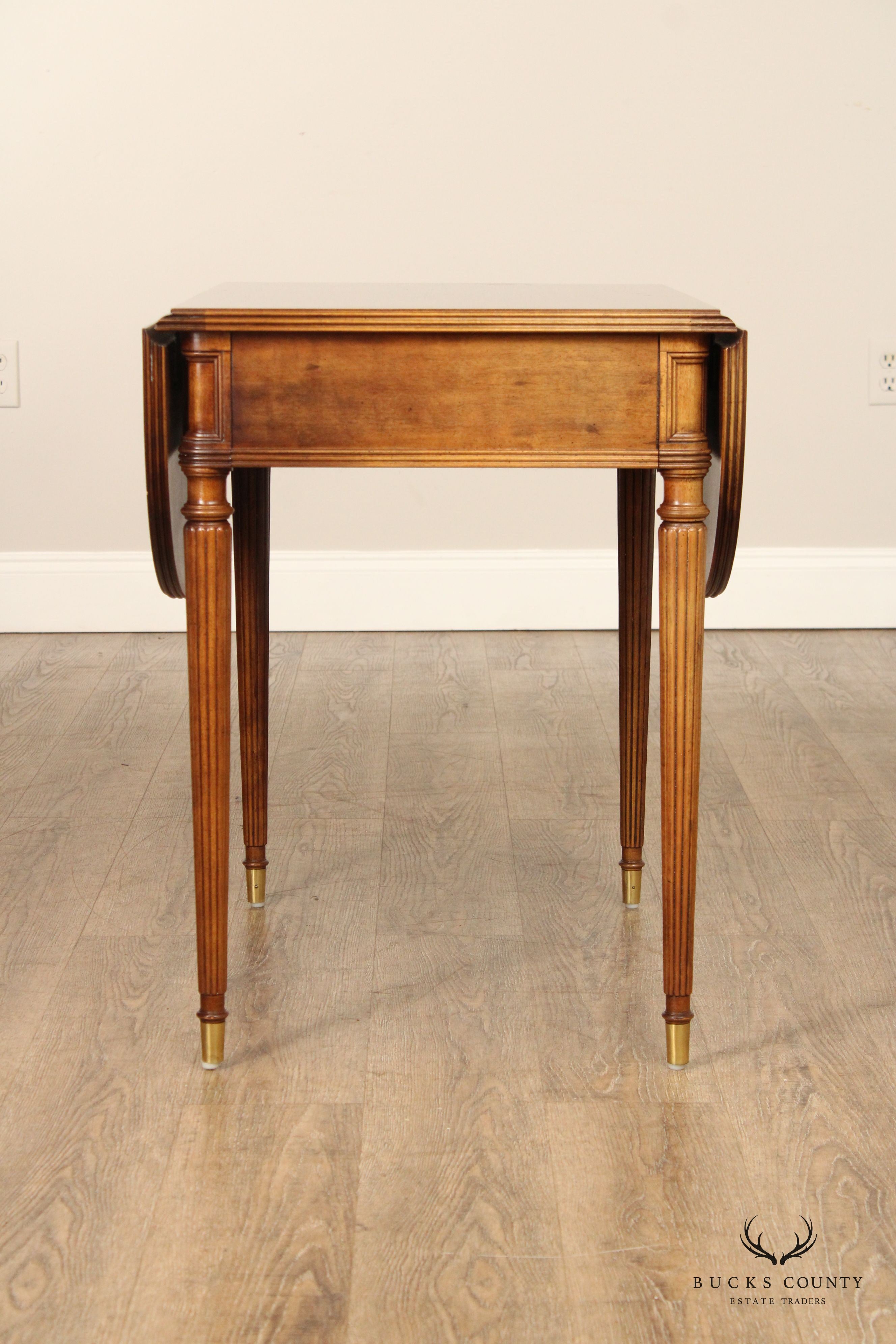 Henredon Federal Style Drop-Leaf Pembroke Table