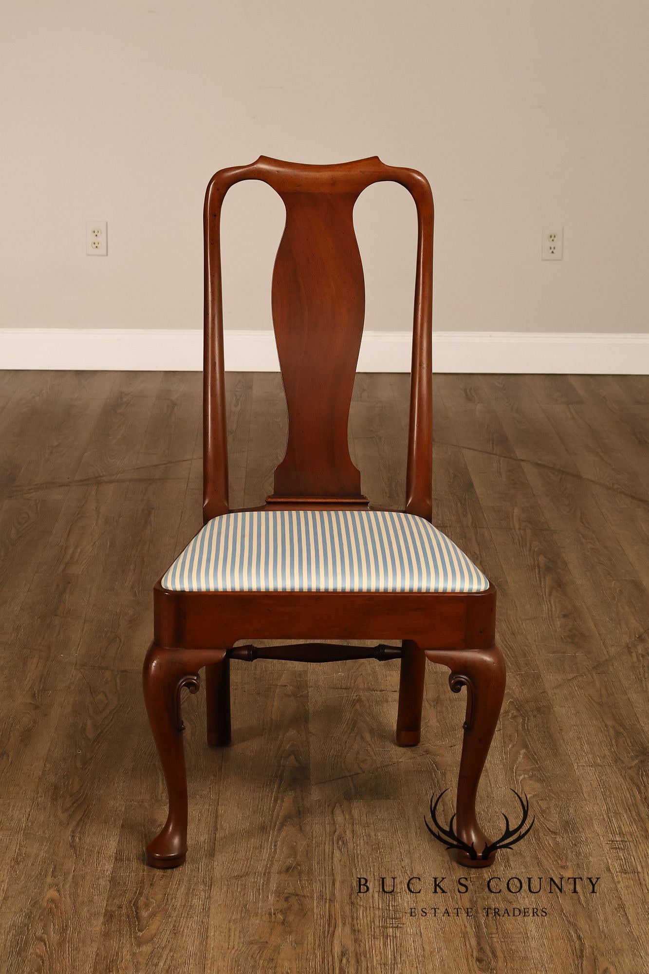 Kittinger Colonial  Williamsburg Queen Anne Style Set Of Six Mahogany Dining Chairs