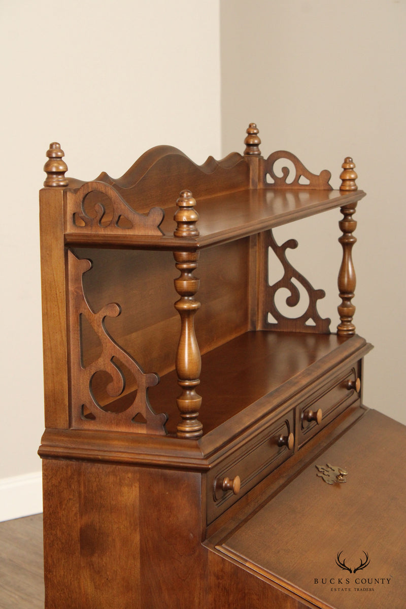 Victorian Style Cherry Drop Front Writing Desk
