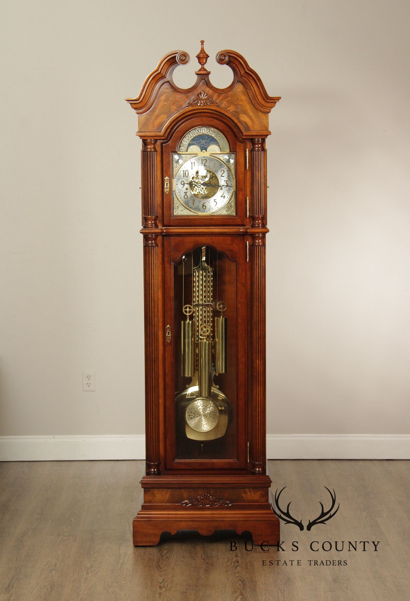 Sligh Georgian Style Mahogany 'Wilton' Grandfather Clock