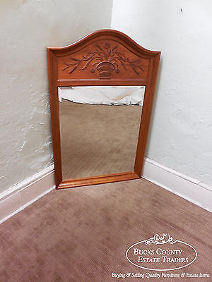 Ethan Allen Country French Carved Trumeau Mirror
