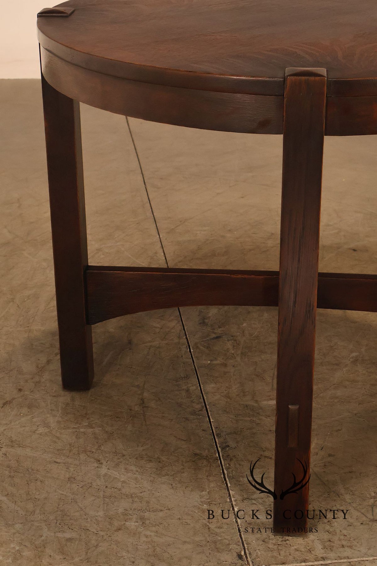 Antique Gustav Stickley Model #645 Mission Oak Round Center Table
