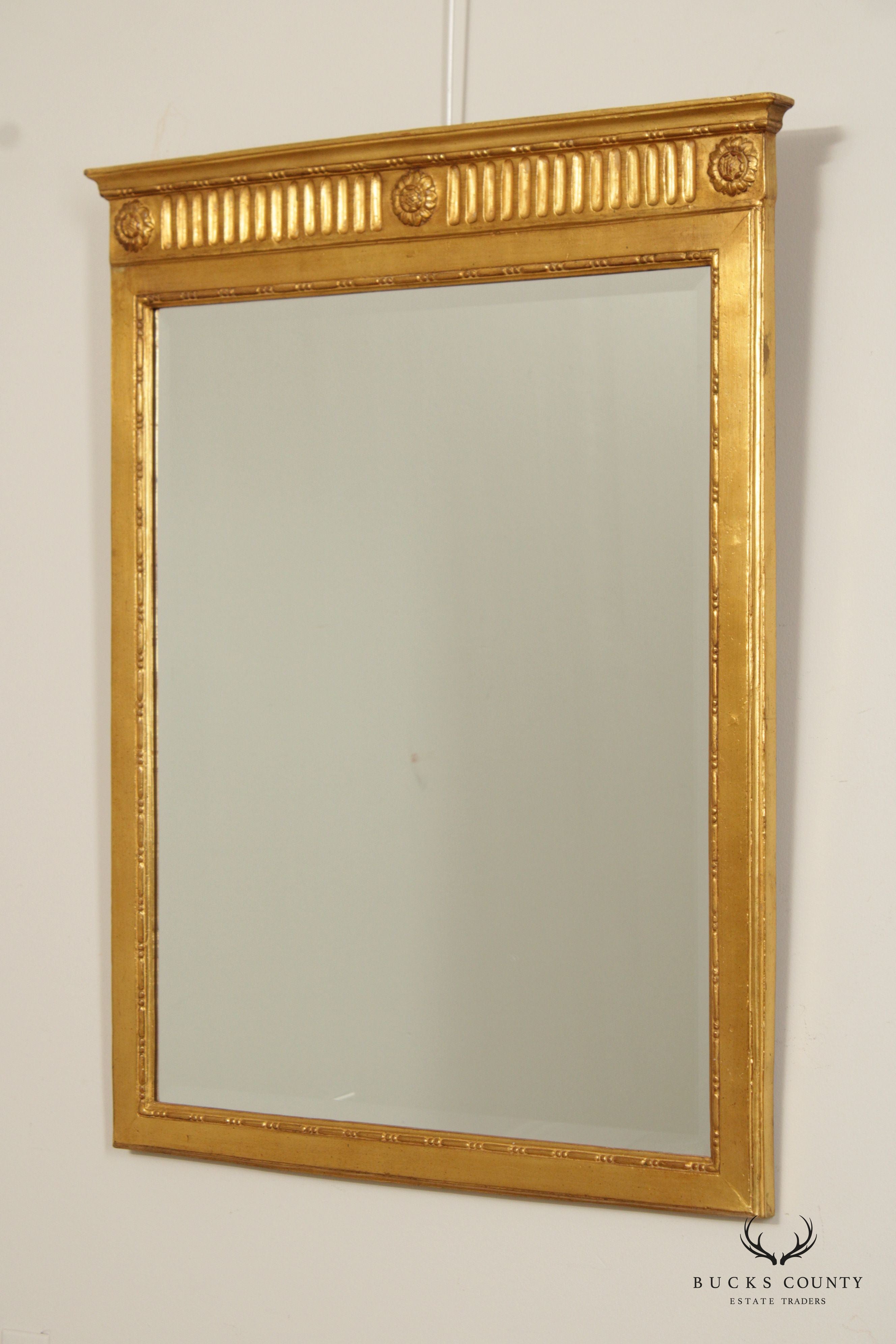 Carvers' Guild 'Newport' Giltwood Trumeau Mirror