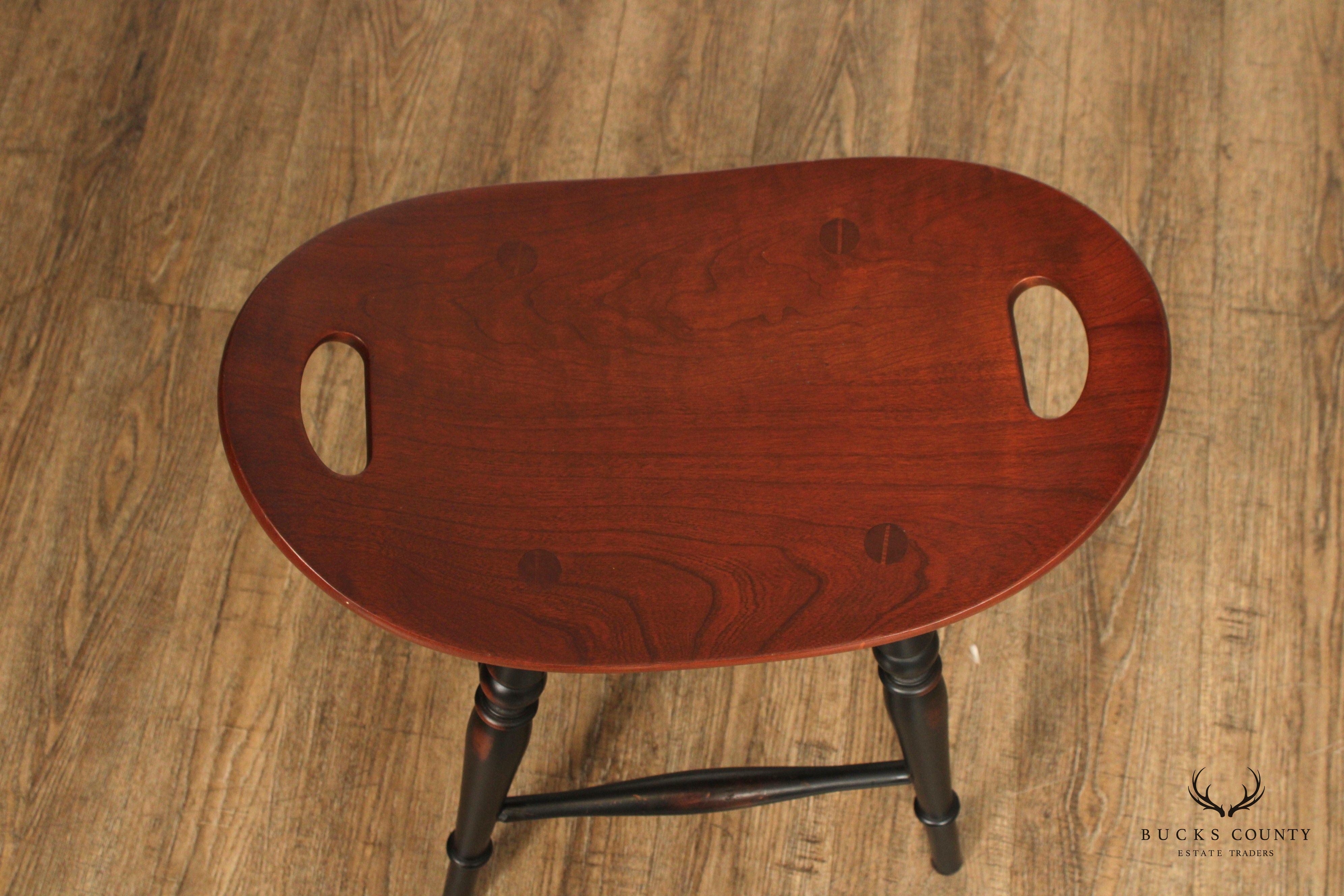 Zimmerman Heirloom Collection Transitional Style Cherry Saddle Counter Stools