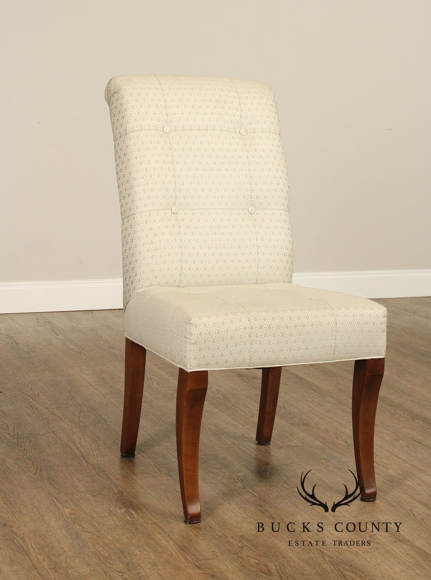 Ethan Allen Button-Tufted Slipper Chair