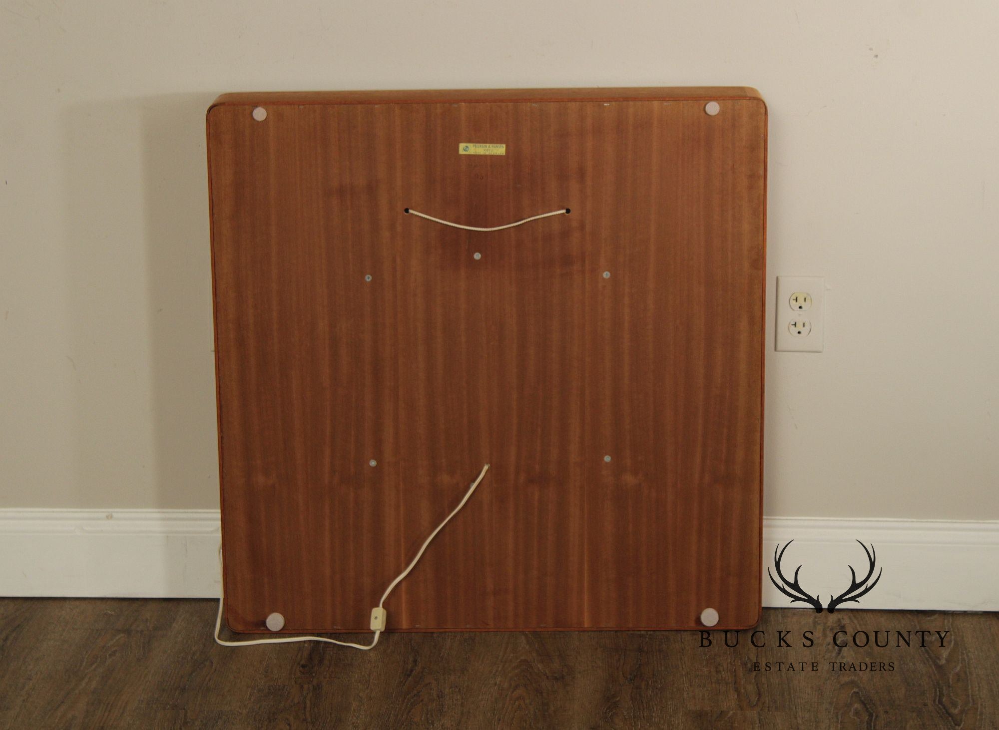 Pedersen & Hansen Mid-Century Modern Illuminated Teak Wall Mirror