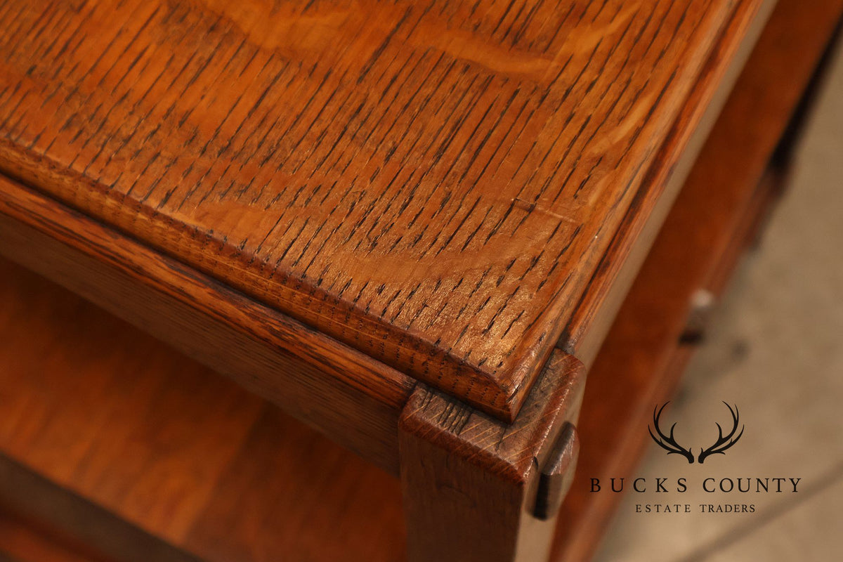 Antique Charles P. Limbert Mission Oak Somno Stand
