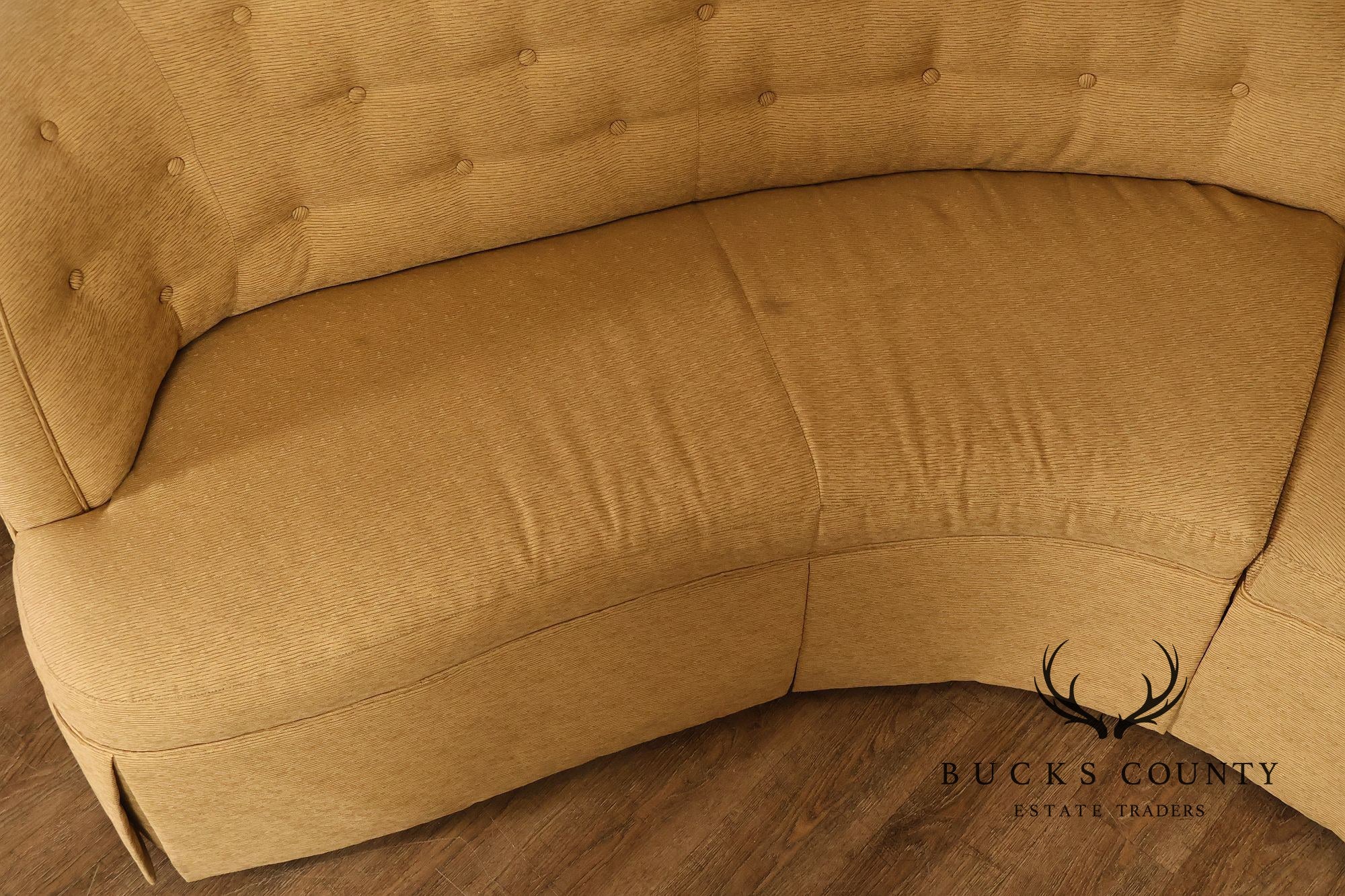 Thomasville Bogart Collection Curved Corner Sofa