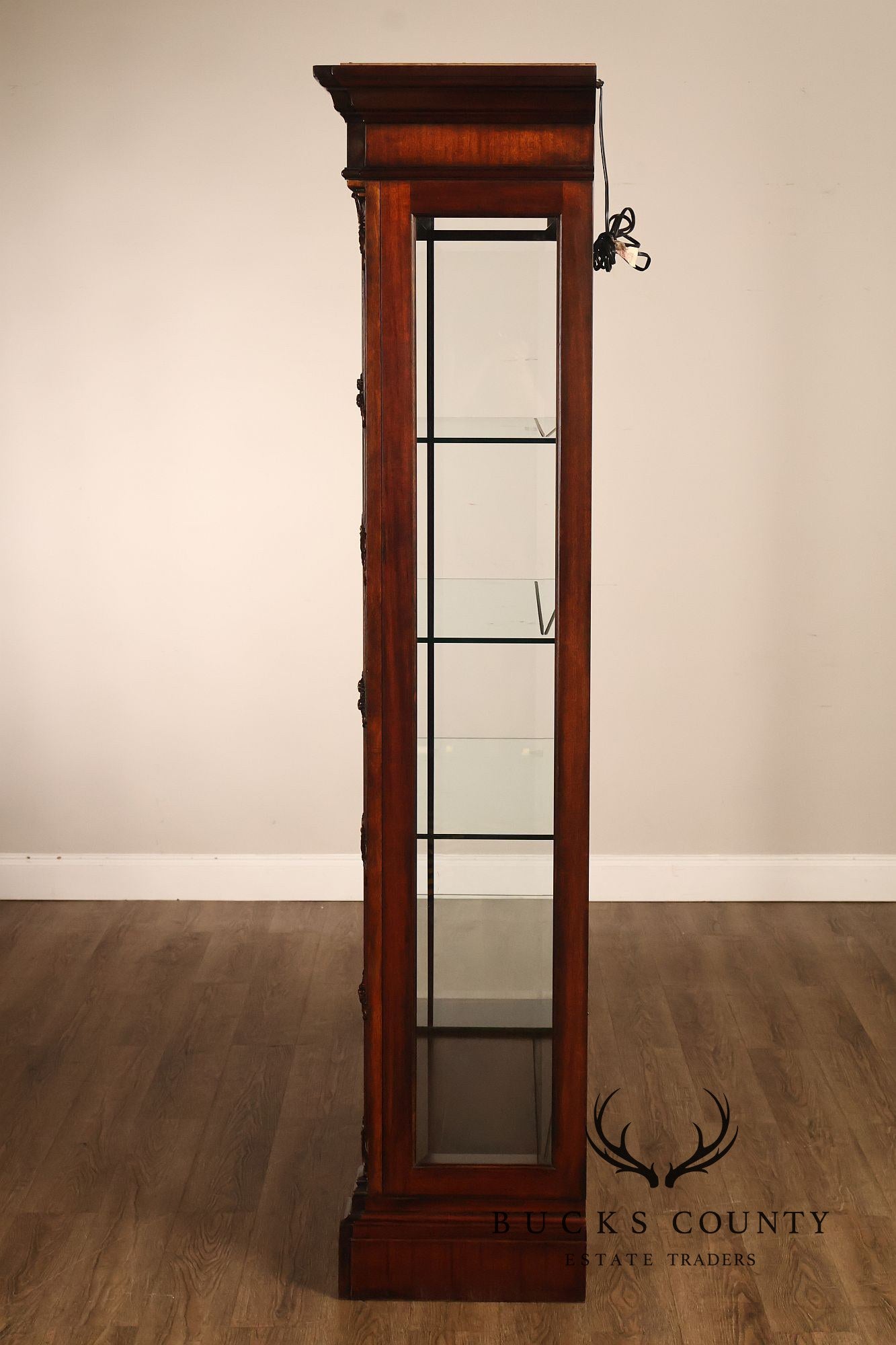 Henredon Neoclassical Style Mahogany Display Case