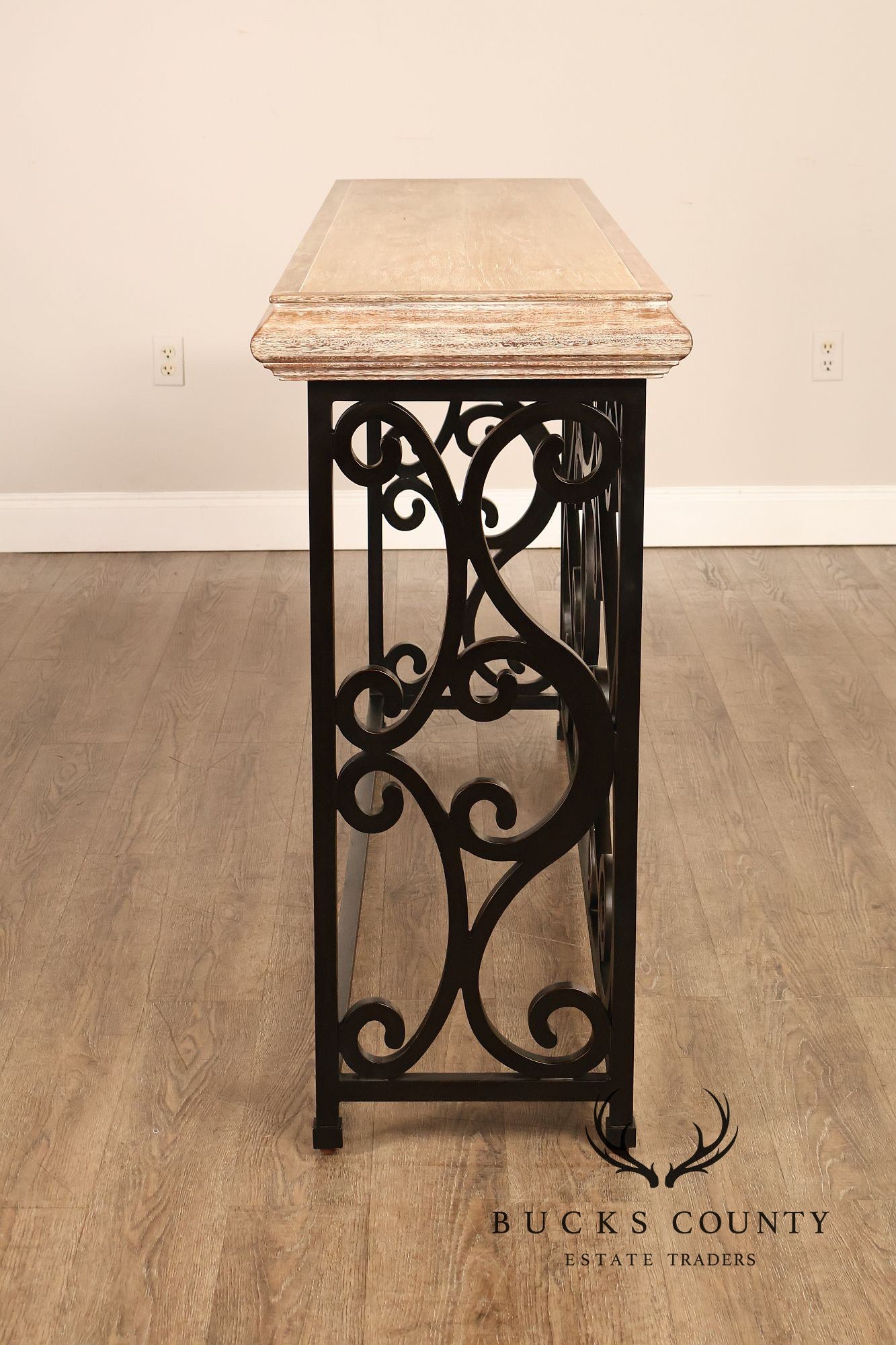 Jonathan Charles Artisan Collection Wrought Iron Console