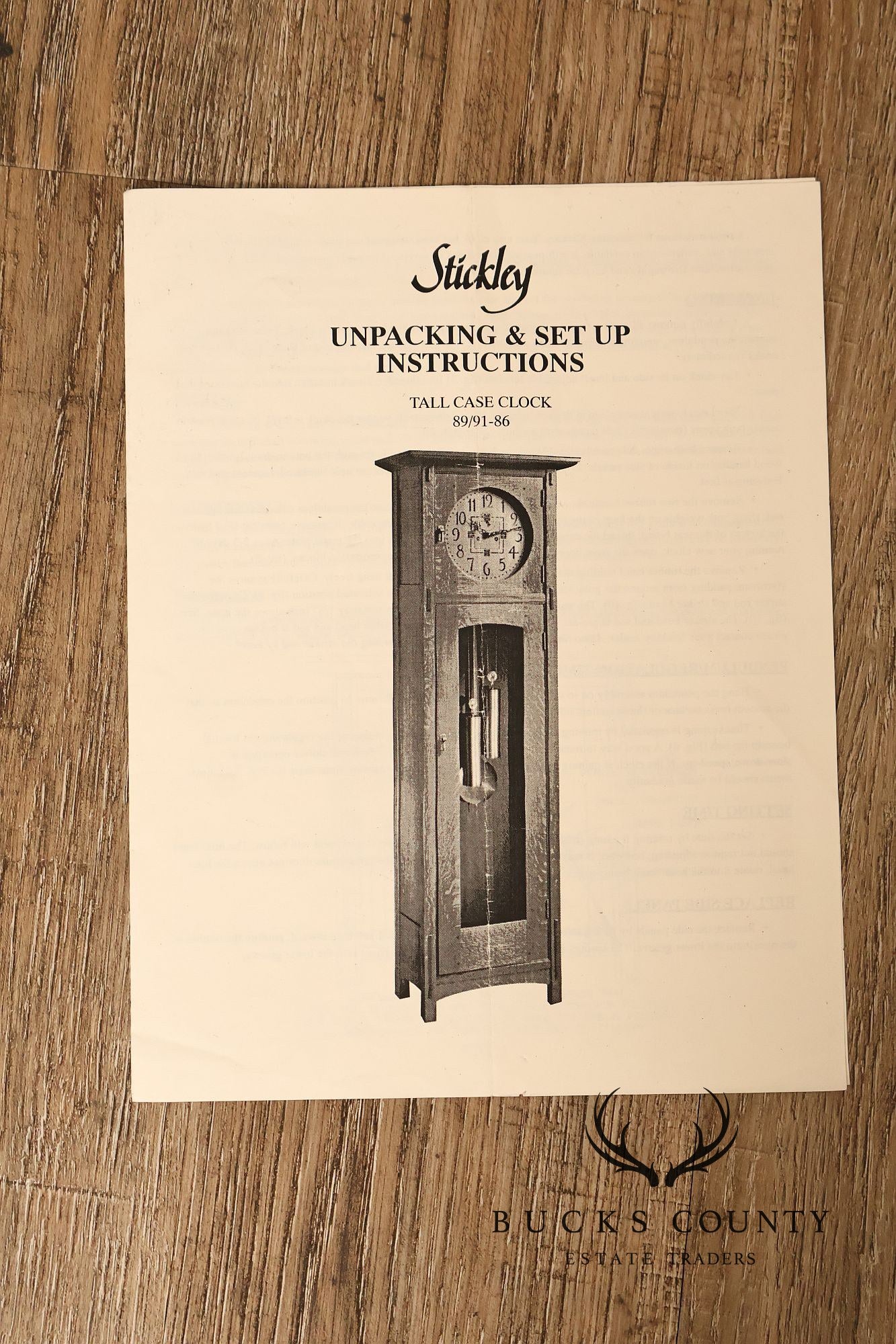 Stickley Mission Collection Oak Tall Case Clock