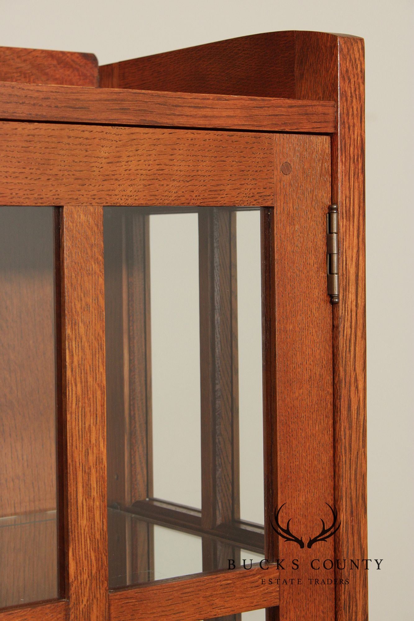 Stickley Mission Collection Oak Display Cabinet