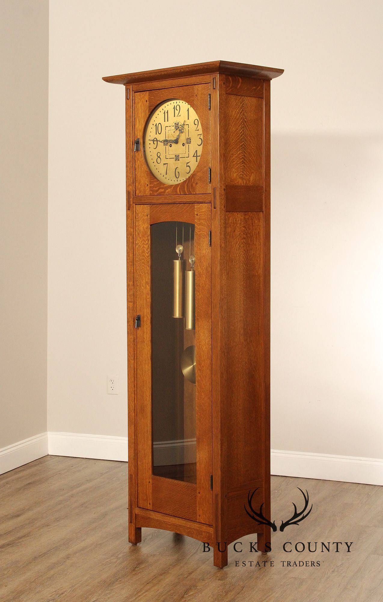 Stickley Mission Collection Oak Grandfather Clock