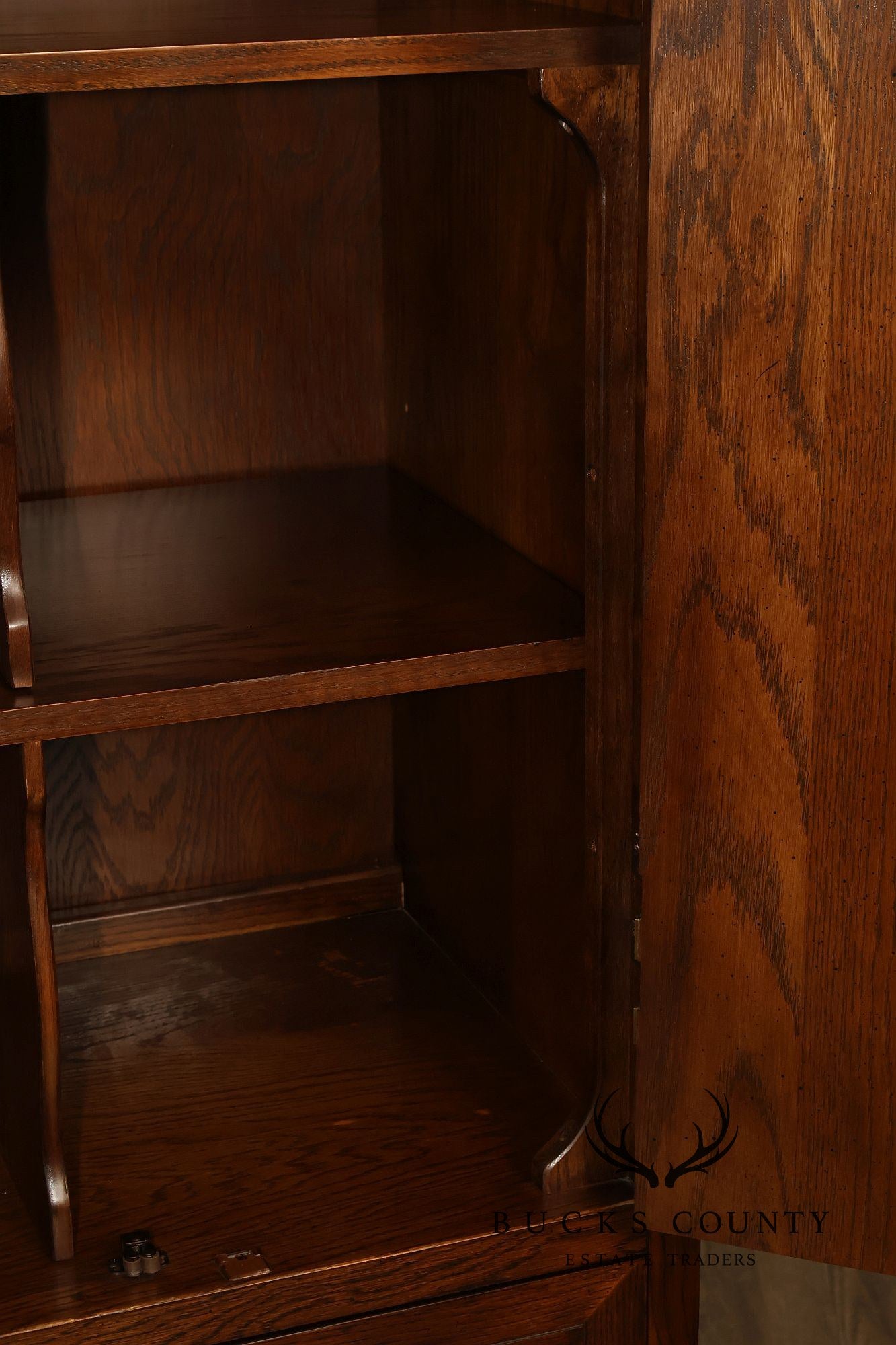Henredon Scene One Campaign Style Walnut Armoire Chest