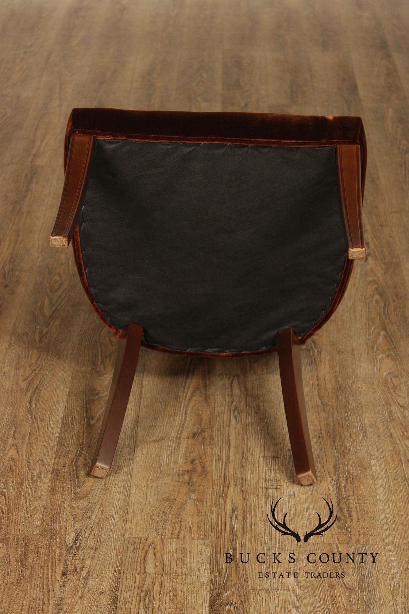 Acanto Luxury Furniture French Art Deco Style Set Of Eight Dining Chairs