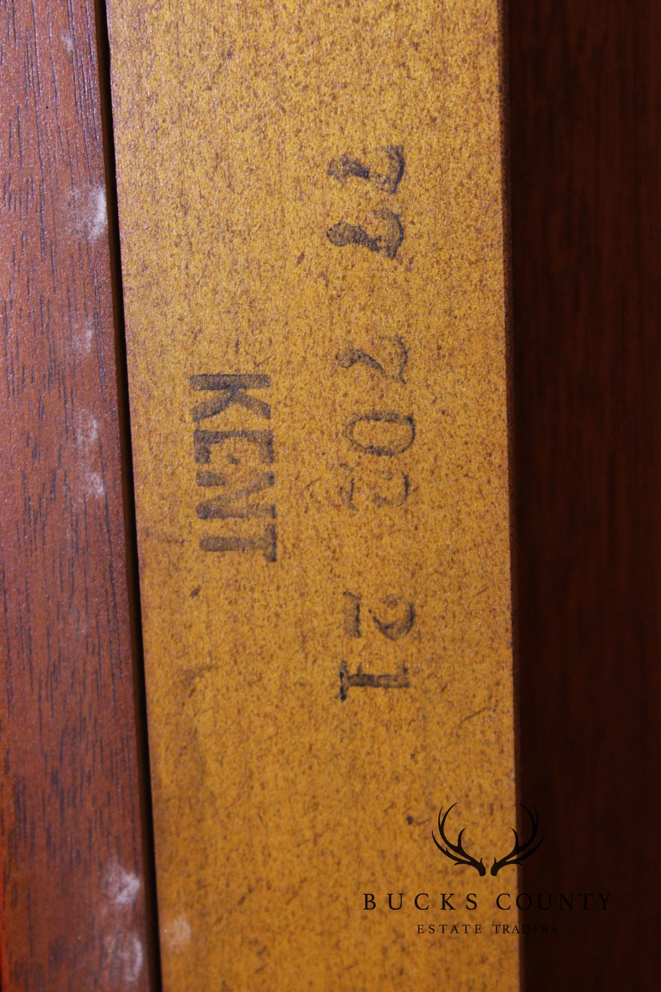 Kindel Federal Style Inlaid Mahogany Drop Leaf Pembroke Side Table
