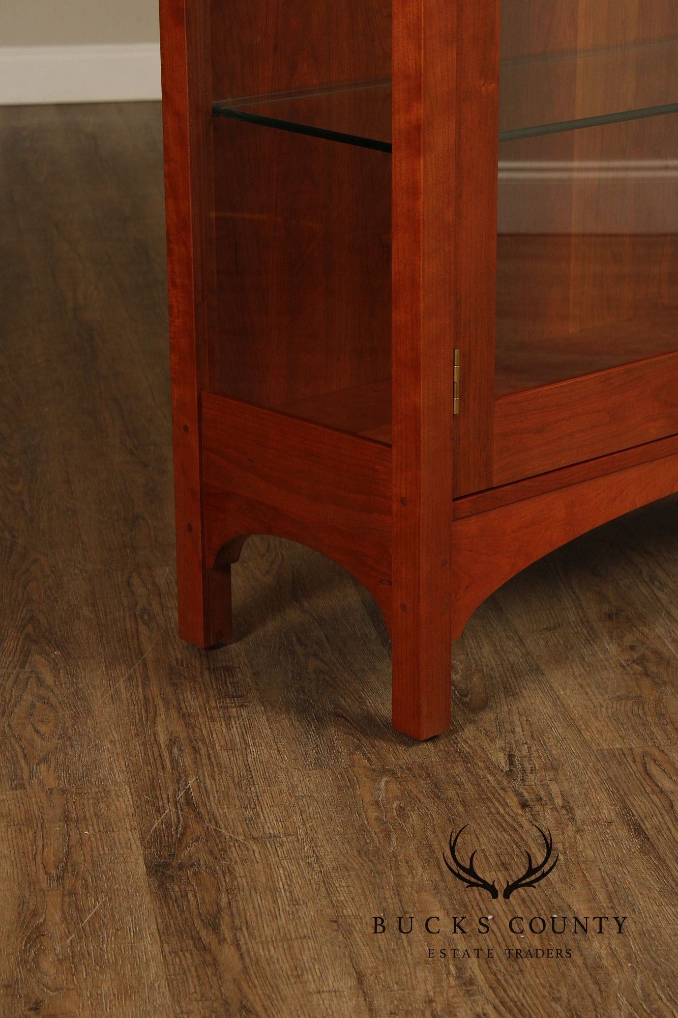 Stickley Mission Collection Cherry Two Door Display Cabinet