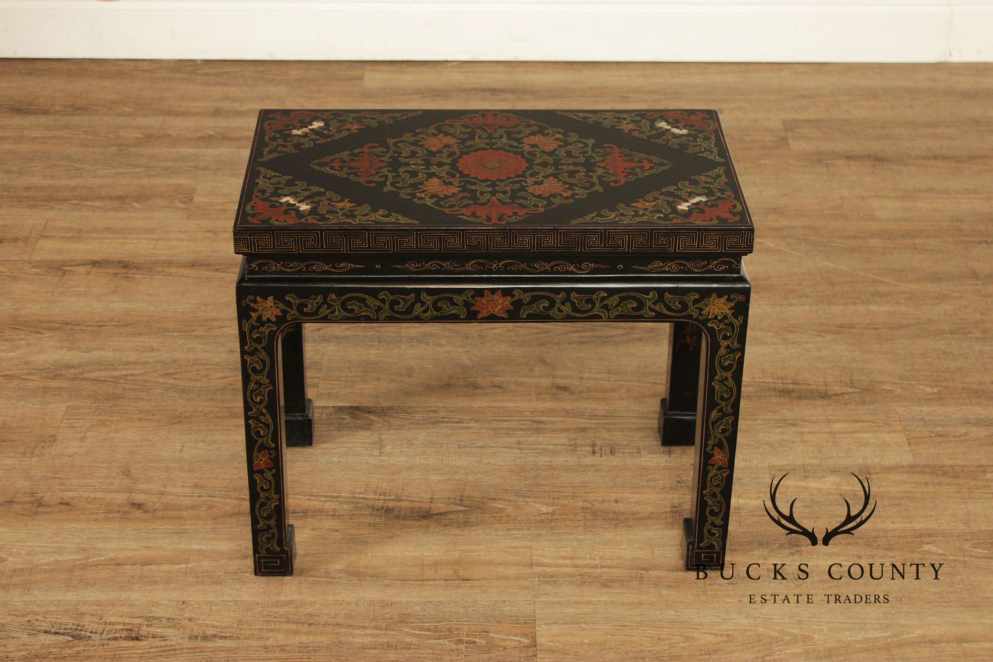 Vintage Asian Lacquered Coffee or Side Table