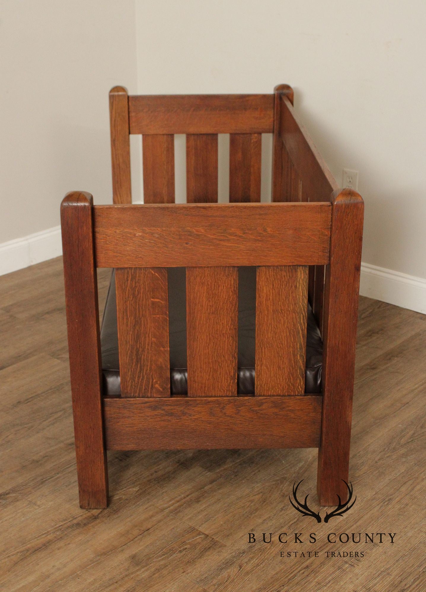 Limbert Antique Mission Oak Settle