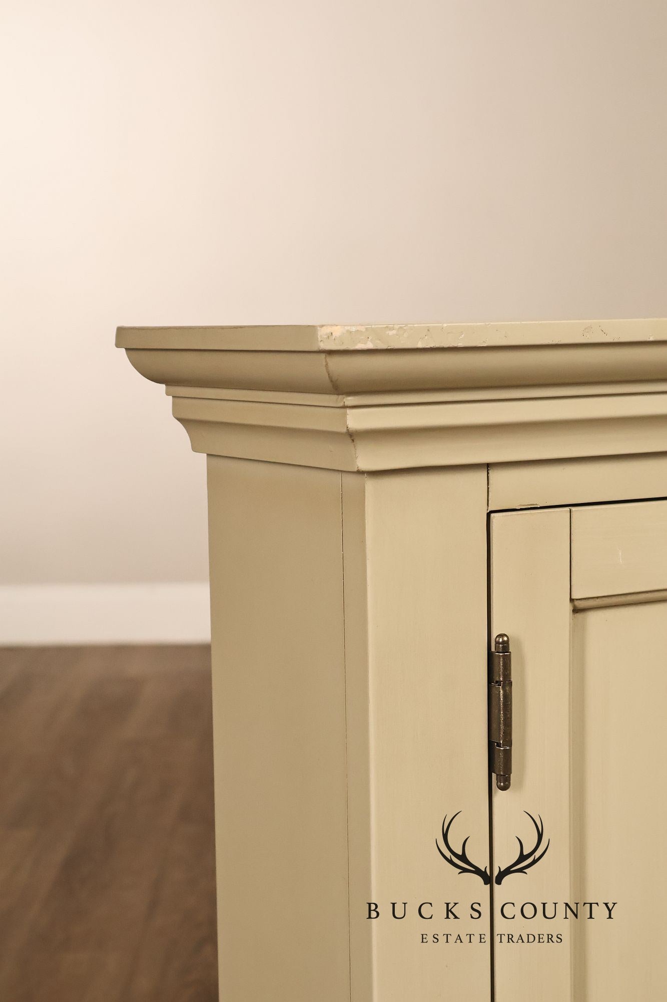 Vintage Ballard Designs Hughes Painted Media Console Cabinet