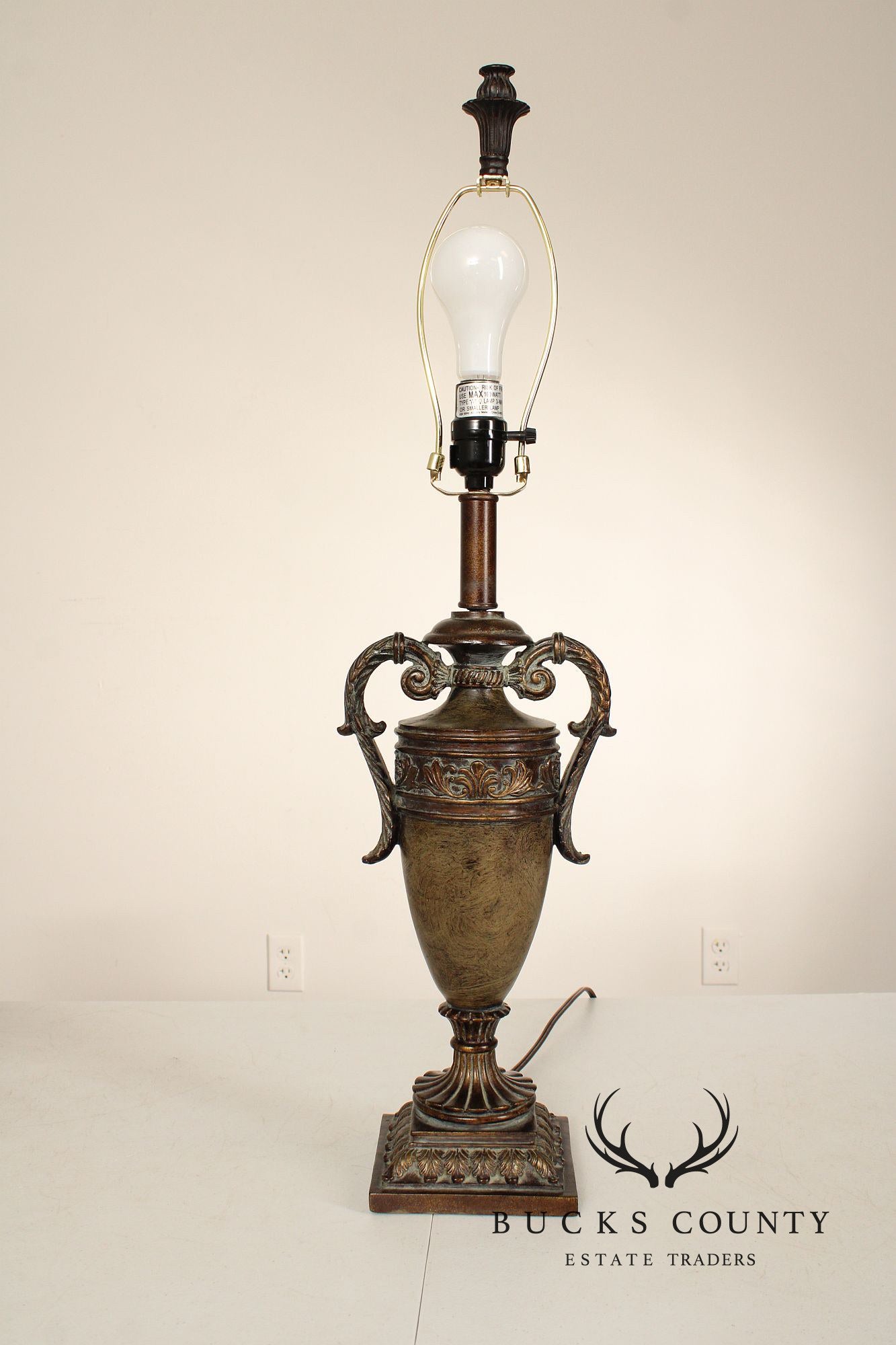 Neoclassical Style Pair of Urn Form Table Lamps