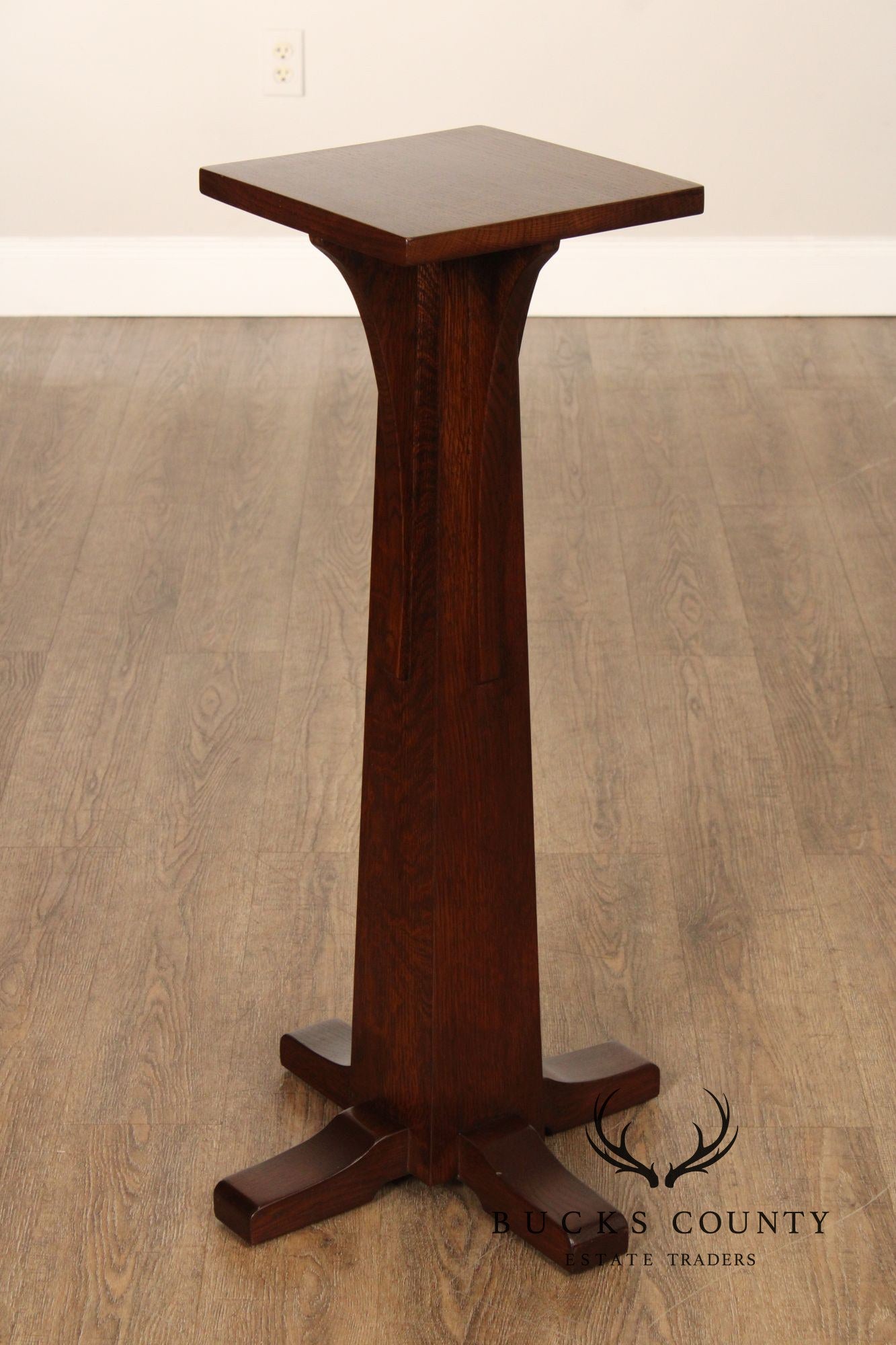 Stickley Mission Collection Oak Pedestal
