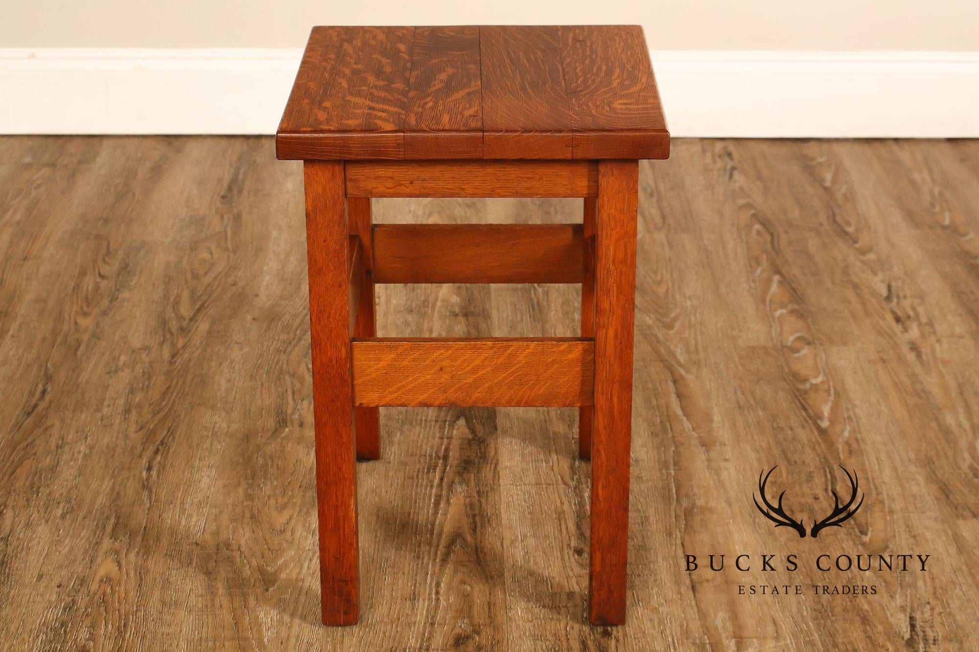 Stickley Brothers Arts And Crafts Oak Tabouret Stand Model #2582