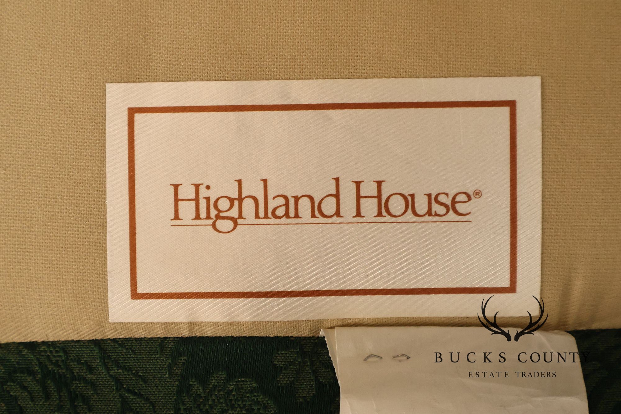 Highland House Queen Anne Style Pair Of Wingback Chairs