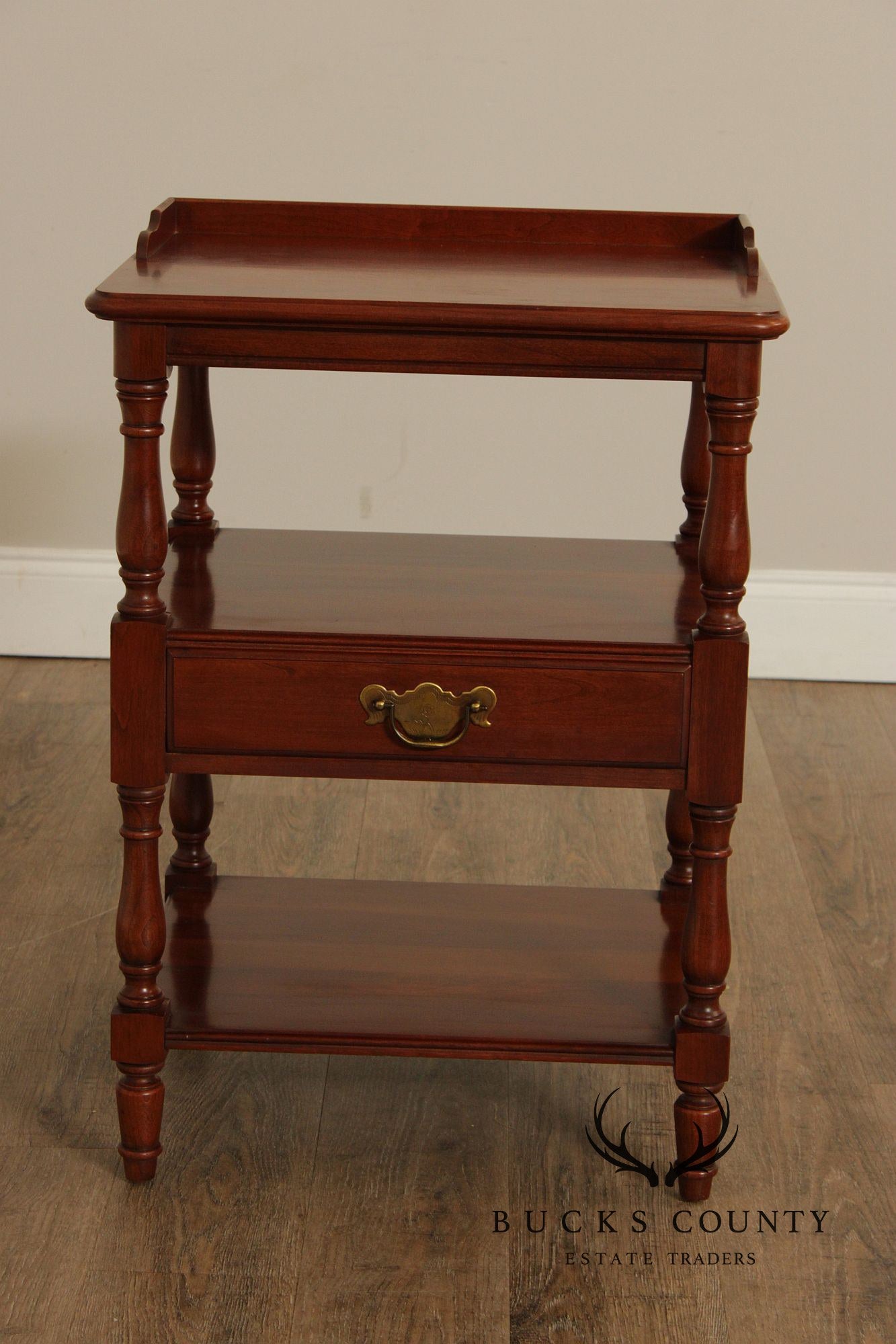 Pennsylvania House Cherry Three-Tier Nightstand