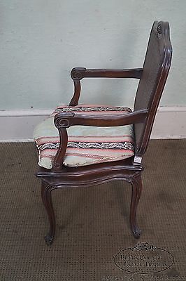 Quality French Louis XV Style Cane Back Arm Chair